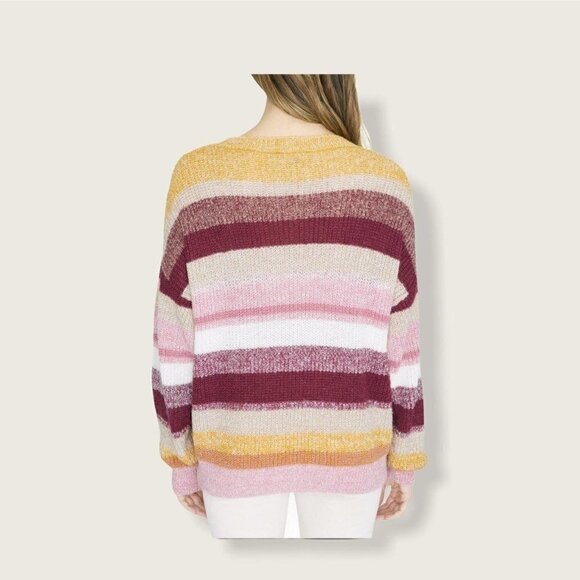 Sanctuary Blur the Lines Stripe Sweater NWT - Picture 4 of 6
